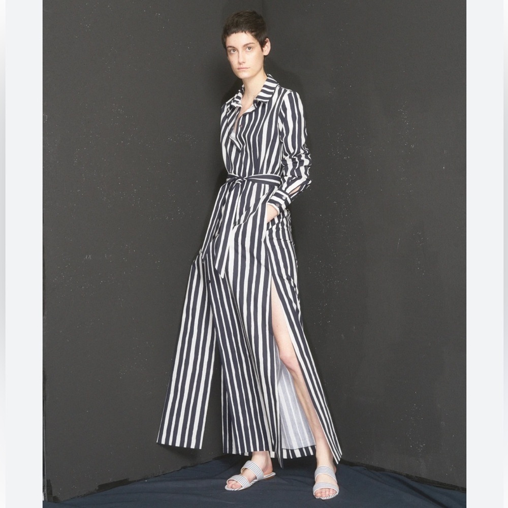 Martin Grant Striped Shirtdress